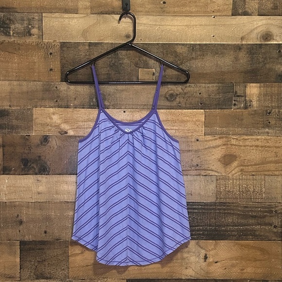 SO Tops - SO Double Striped V- neckTank